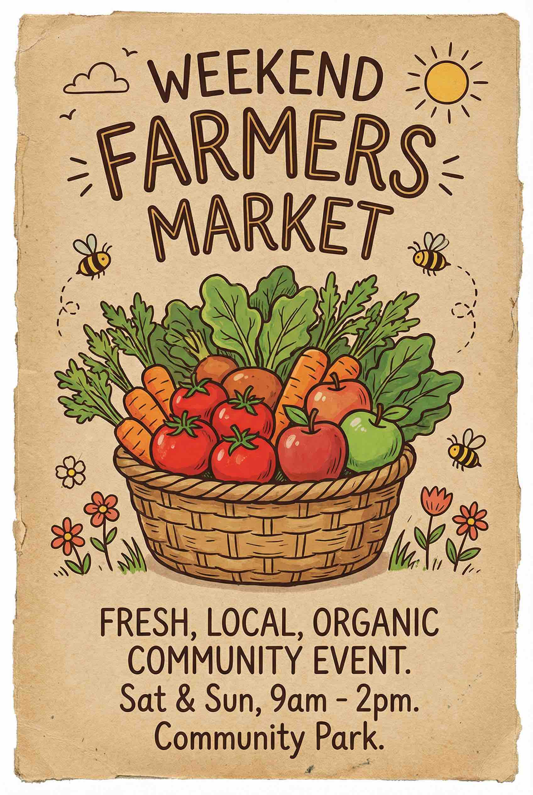 Organic Market - AI Generated Design