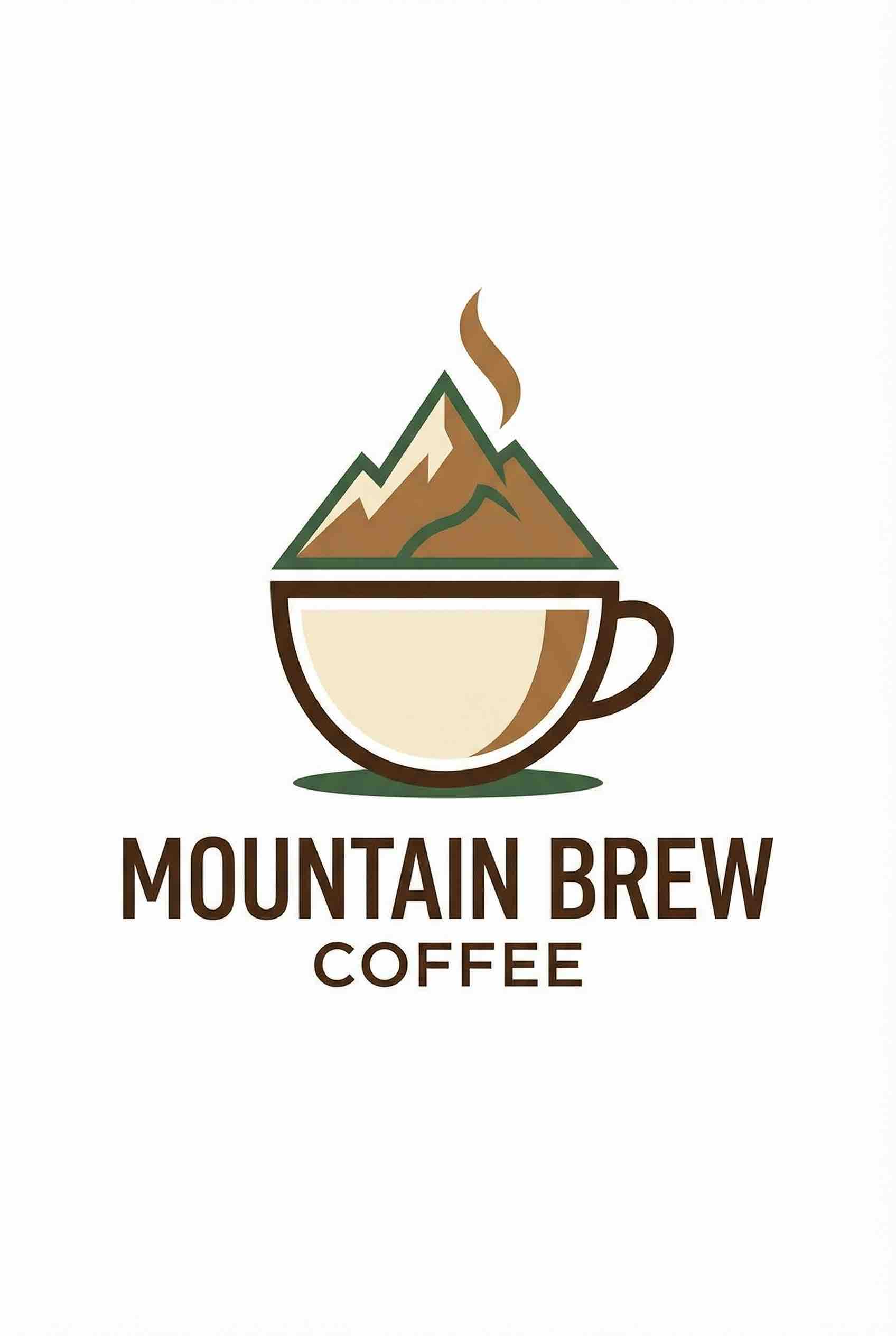 Mountain Brew Coffee - AI Generated Design