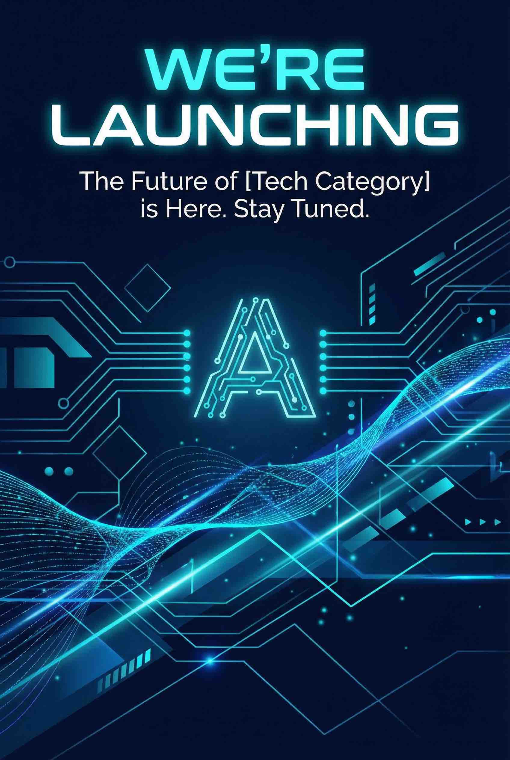 Tech Startup Launch - AI Generated Design